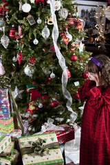 Surprised Girl at Christmas