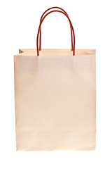 white shopping bag isolated