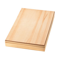 wooden box isolated