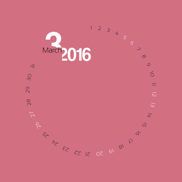 2016 calendar design.