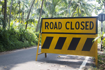 Road sign in Goa, India