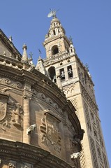 Fototapeta na wymiar The Giralda of Seville, Spain