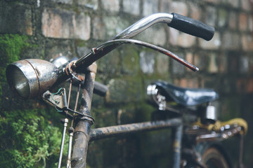 Old bike in Kerala, India