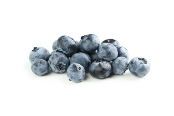 Blueberries isolated on a white