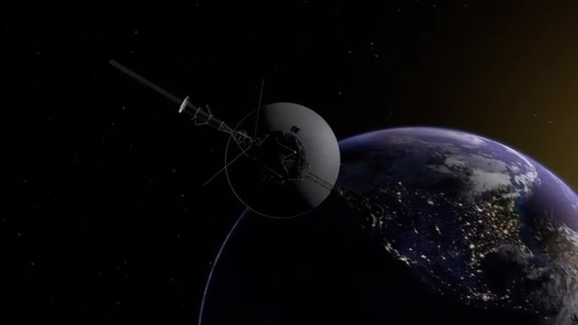 Voyager Spacecraft leaving Earth