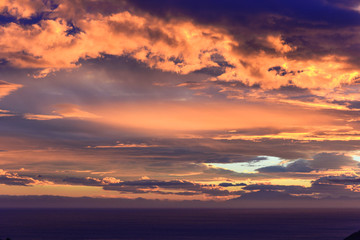 Fototapeta na wymiar dramatic Sunset
