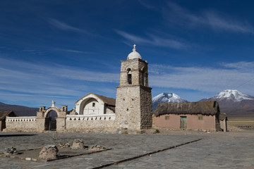 Small church Sajama National Park, Bolivia