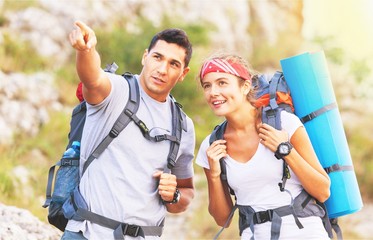 Fototapeta premium Hiking.