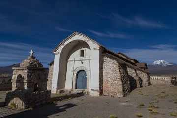 Small church Sajama National Park, Bolivia