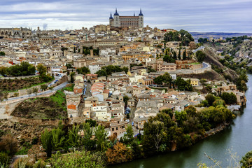 Fototapeta na wymiar Toledo panorama at sunset. World Heritage Site. Spain. 