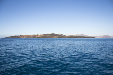 Beautiful scenic island of Santorini, Greece
