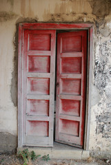 Door in Derelict Farm Building
