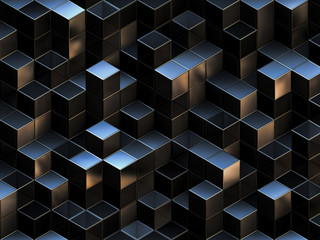 3D cubes abstract background