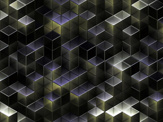 3D cubes abstract background