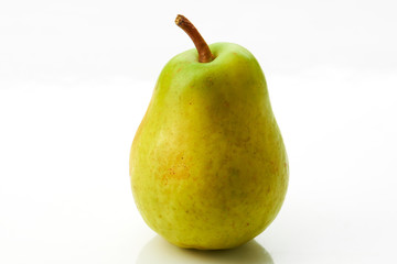 Delicious pear on white