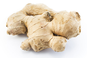 Fototapeta premium Ginger root isolated on white