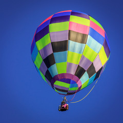 colored air balloon at the blue sky