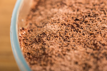 Homemade Tiramisu Cake Close Up