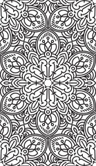 Seamless Abstract Tribal Pattern. Hand Drawn Ethnic Texture. Vec