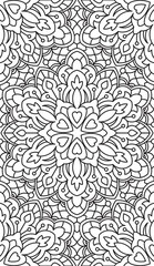 Fototapeta premium Seamless Abstract Tribal Pattern. Hand Drawn Ethnic Texture. Vec