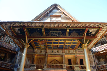Shakespeares globe medieval theatre, London