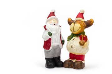 Weihnachtsmann mit Elch