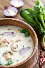 Thai coconut cream soup