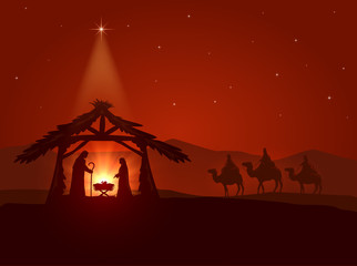 Christmas star and the birth of Jesus