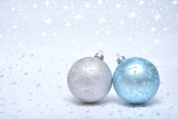 Christmas decoration on the white background