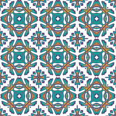 Gorgeous seamless patchwork pattern from colorful Moroccan tiles, ornaments. For wallpaper, pattern fills, surface textures