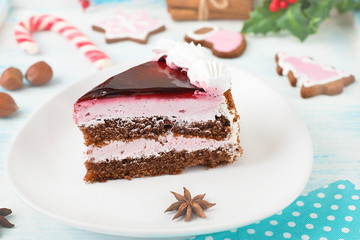 Christmas Cherry Chocolate Cake