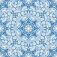 Blue seamless pattern.