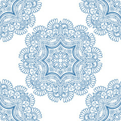 Blue seamless pattern.