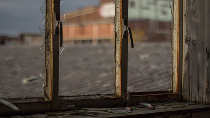 Destroyed window