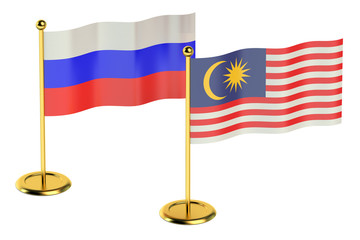 meeting Malaysia with Russia concept