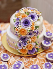 the most beautiful cake for solemnization event.shallow dof