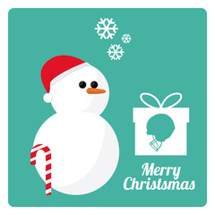 merry christmas gift illustration