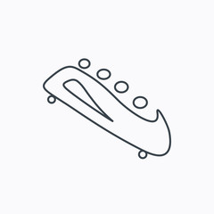 Bobsleigh icon. Four-seated bobsled sign.