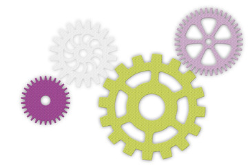 Set of color gears