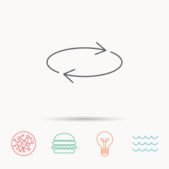 Repeat icon. Full rotation sign.