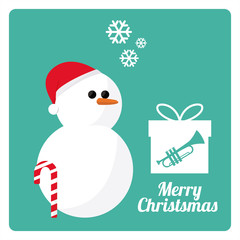 merry christmas gift illustration