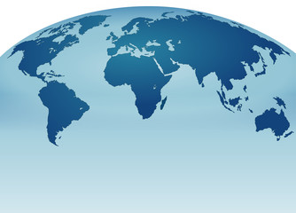 Obraz premium Dünya Haritası (Panorama)