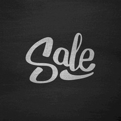 Black Friday Sale Typography on Chalkboard