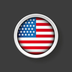 USA flag vector