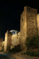 Fototapeta na wymiar Antigua alcazaba almohade de Málaga, Andalucía 