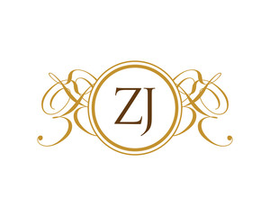ZJ Luxury Ornament initial logo
