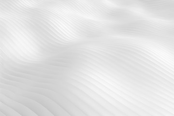 White snowy surface hills or white dunes - wavy abstract landscape background