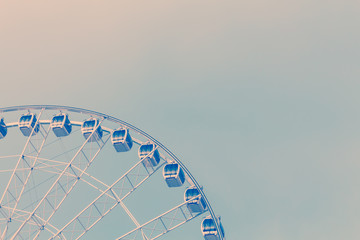 Ferris wheel with nashville retro effect