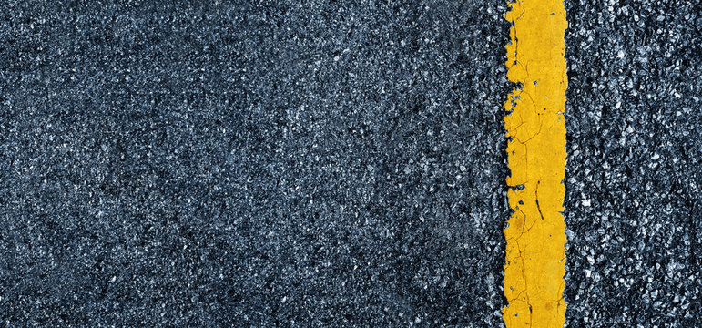 Road texture with two yellow stripe