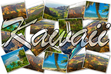 Kauai pictures collage